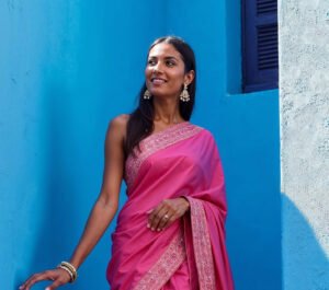 Pink Saree Ethnic Wear Womenfeelhug Scaled E1776097951908 300x265